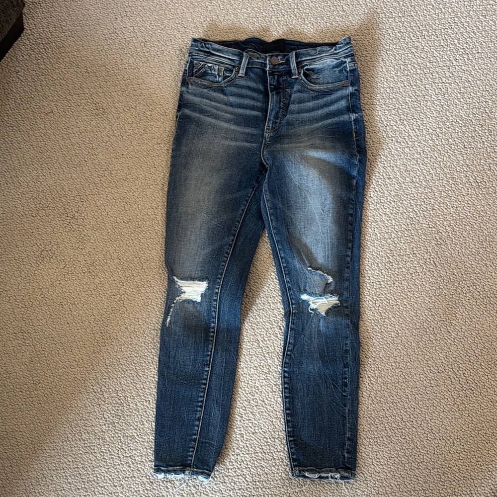 Buckle Blue High Rise Distressed Jeans